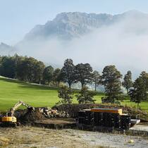 Rückzonung treibt Gemeinden an ihre Grenzen Baustelle des Ferienresorts Holiday im Eigenthal (Luzern)