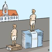 «Ihr Egoisten» Illustration: Chancengleichheit in der Schule