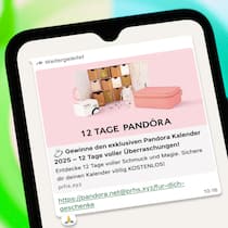 Dieses Gewinnspiel lockt Schulkinder in die Falle Collage für den Beobachter zum Thema: Die Gratis-Schmuckset-Falle: Wie ein WhatsApp-Scam die Handys von Schweizer Schulkindern flutet.
***
Bildinhalte: imago814126521
Photo illustration in Canada - 24 Apr 2025 In this photo illustration, the WhatsAp…