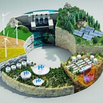 Die Sonne schlägt sie alle Illustration mit alternativen Energien