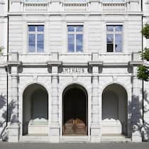 Wegen Pfusch der Ermittler: Bundesgericht hebt Urteil gegen Gewalttäter auf Das Amthaus 1, Sitz des Obergerichts, aufgenommen, am Samstag, 28. Mai 2022 in Solothurn. (KEYSTONE/Anthony Anex).
SCHWEIZ SOLOTHURN OBERGERICHT