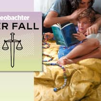 Der Sohn bekommt Krebs, die Mutter kämpft mit dem Sozialamt Collage zum Beobachter-Podcast Der Fall, Thema "Hirntumor Hirntumor zerstört eine Familie": https://preview.beobachter.ch/magazin/gesellschaft/junge-mutter-zieht-in-den-kampf-gegen-das-sozialamt-849083