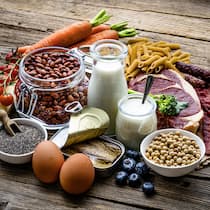 Fleisch und Co. haben viel weniger Protein als angegeben Small group of food including carbohydrates, proteins, fat and dietary fiber. Well balanced diet for weight control and muscular build
2233865430