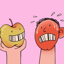 Der Tag, als die Scham kam Schlusspunkt Illustration 10/26 "Der Tag, an dem die Scham kam."