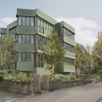 Die reformierte Kirche baut in Zürich Luxuswohnungen Neubau Visualisierung - «Preise im mittleren Preissegment» und «etwas für das soziale Gleichgewicht in der Stadt zu tun» versprach die reformierte Kirche Zürich. Davon blieb nicht viel übrig