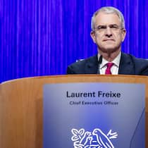 Nestlé-Affäre: So gefährlich sind Beziehungen am Arbeitsplatz Laurent Freixe, Chief Executive Officer (CEO) of Nestle, reacts during the Nestle Annual General Meeting at the SwissTech Conference Center, EPFL, in Ecublens near Lausanne, Switzerland, Wednesday, April 16, 2025. (KEYSTONE/Jean-Christophe Bott)
SCHW…