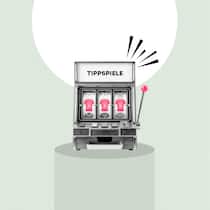 Gewinnen kann nur, wer die Regeln kennt Ein einarmiger Bandit mit 3 gleichen Symbolen und der Aufschrift «Tippspiele». Welche Regeln bei Geldspielen in der Schweiz gelten.