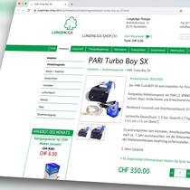 Hohe Preise bei der Lungenliga Produktansicht des Turbo Boy SX von PARI im Onlineshop der Lungenliga