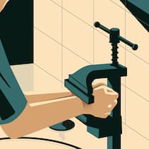 Die heimliche Krankheit Zwangsstörung: Mann wäscht sich Hände