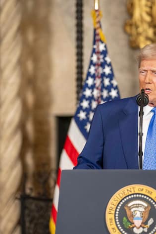 18.Februar in Florida: Donald Trump Wolodimir Selenski einen Diktator.