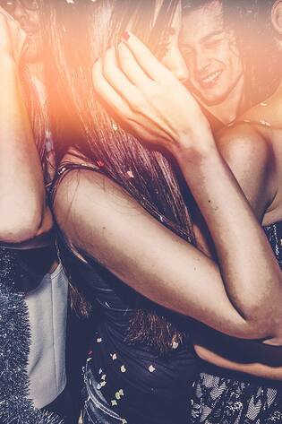 Tanzende in einem Club