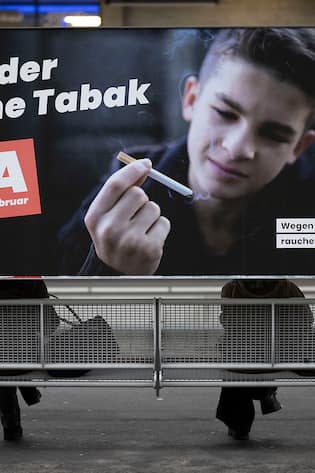 Plakat der Initiative «Kinder ohne Tabak»