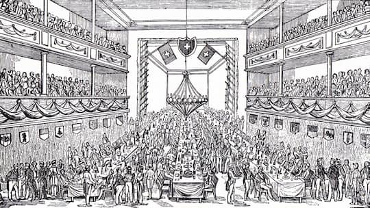 Zeichnung der Parlamentswahlen 1848