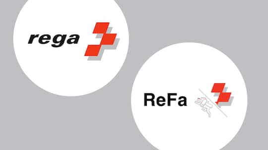 Logos zum Verwechseln ähnlich: Ein angeblicher Rettungsdienst wirbt mit «Hilfe für Menschen in Not auf Strassen und Wegen». Logo und Texte auf der Website gleichen jenen der Rega. Doch hinter der vermeintlichen Dienstleistung steckt reine Geldmacherei.