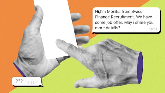 Fiktive Job-Angebote auf Whatsapp