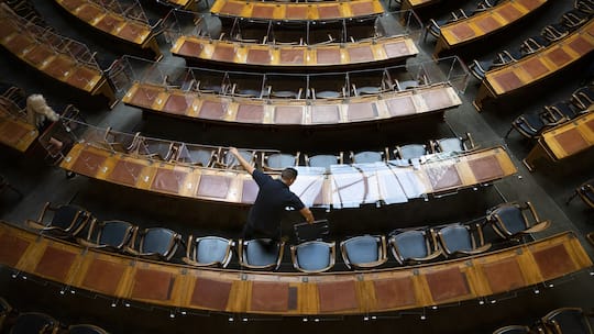 Nationalratssaal im Bundeshaus.