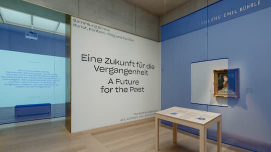 Bild am Eingang zur neuen Bührle-Ausstellung im Kunsthaus Zürich.
