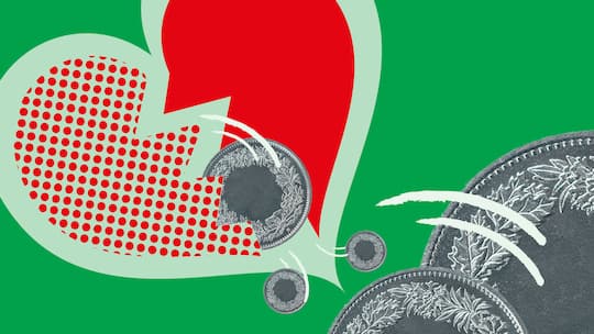 In einem zerbrochenen Herz steckt eine grosse Geldmünze. Wenn die Lebenshaltungskosten mit der Teuerung steigen, dann steigen auch die Alimente. Doch ist das wirklich immer so?