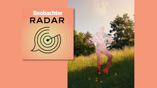 Collage für den Beobachter-Podcast Radar zum Thema Gleichstelleung - Beobachterin - Frauen und Geld, Heftausgabe 13/2025.