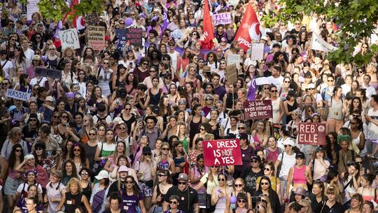 Frauen am Frauenstreik