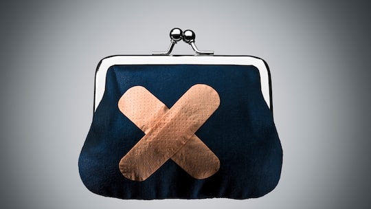 Symbolbild Geldbeutel ohne Geld drin