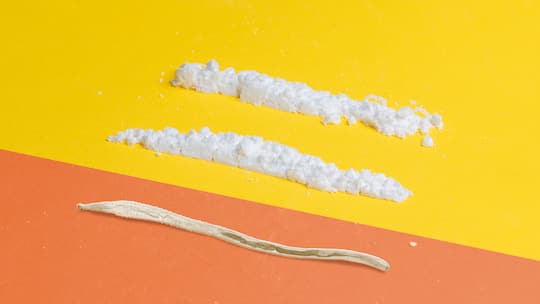 Illustration Kokain und Antiwurmmittel