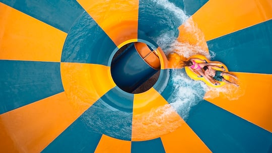 Alpamare Erlebnisbad, Wasserrutschen, Wasser-Rutsche