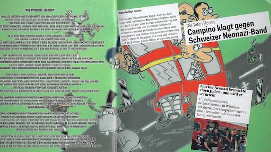 CD-Booklet der Neonazi-Band «Amok»