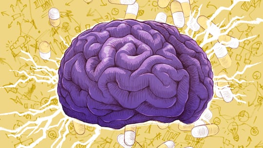 Illustration: Schmerzmittel und das Gehirn