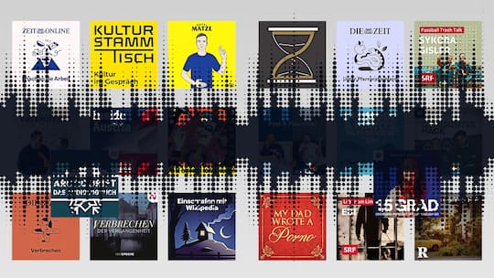 20 Logos von empfehlenswerten Podcasts