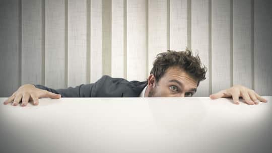 Mann fürchtet sich vor Betreibung