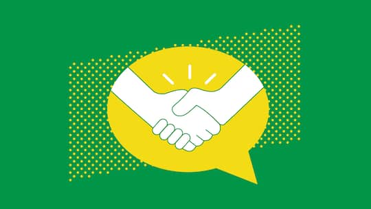 Handschlag vor grünem Hintergrund. Guter Rat ist teuer – nicht so beim Beobachter. Wir stellen Ihnen alle zwei Wochen den beliebtesten Ratgeber vor.