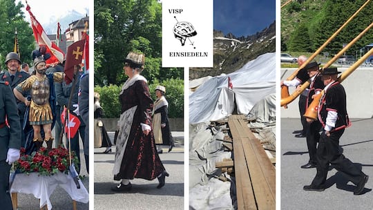 Szenen eines Trips von Visp nach Einsiedeln