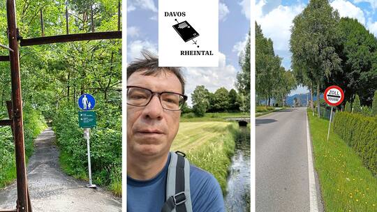 Szenen eines Trips von Davos ins Rheintal