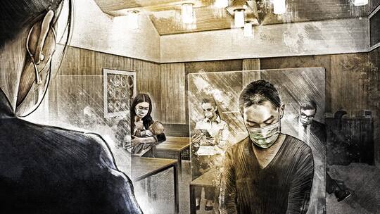 Der angeklagte Tibeter beim Prozess im Regionalgericht in Thun