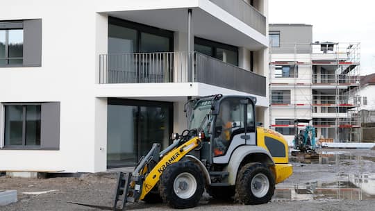 Bau neuer Eigentumswohnungen im Kanton Aargau.