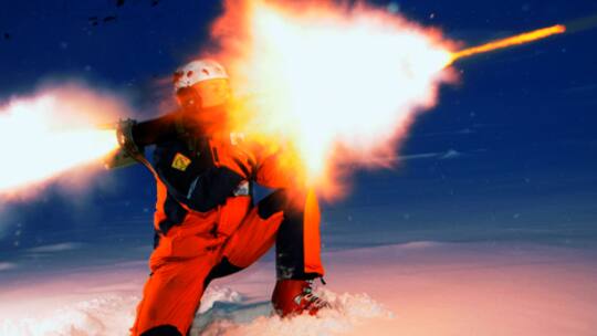 Volles Rohr gegen Lawinen