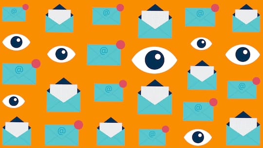Illustration Überwachung Emails: Wer darf meine Emails lesen?
