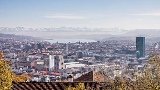 Blick über Zürich.