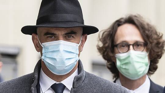 Berset und der ehemalige Kommunikationschef Peter Lauener