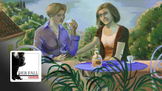 Illustration zwei ungleiche Schwestern