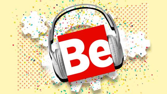 Beobachter-Logo mit Kopfhörern