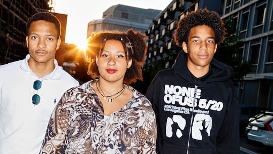 Yannis Alagi Barrow, 18, Lea Djeneba Roskamp, 16, Badara Dia, 16