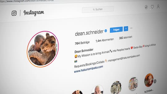 Der Instagram-Account von Dean Schneider