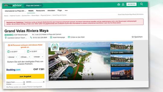 Hotelprofil bei Tripadvisor