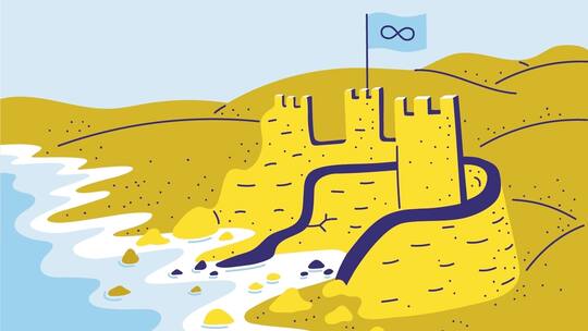 Illustration Glosse Beobachter ewige Werte