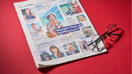 «20 Minuten», Jubiläumsausgabe: Gefälschte Leser Das findet sogar die KI pfui «20 Minuten» hat künstliche Intelligenz (KI) genutzt, um Leser zu erfinden. Darf man das? Wir haben bei einer künstlichen Intelligenz nachgefragt. Produktionschef Mario Güdel