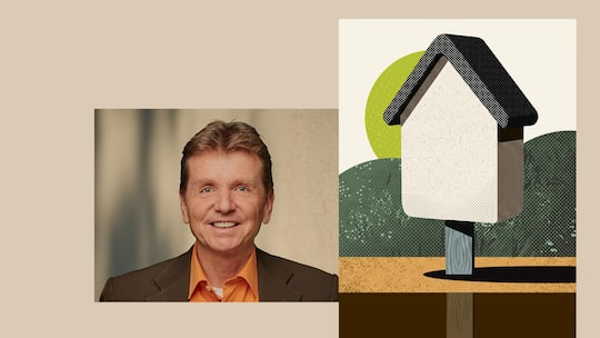 Interview mit Patrick Hofstetter, Leiter Fachgruppe Klime und Energie WWF SchweizBEO Extra Renovieren 9/26Bild: Paul Seewer, Illustration Andrea Klaiber - Montage: Beobachter
