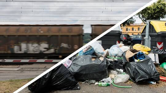 Italienischer Abfall wird durch den Gotthard transportiert