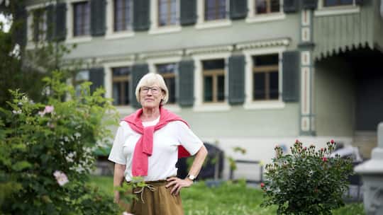 Gebäudeprogramm BFE - Sanierte Liegenschaft von Barbara Stadlin-Gysi an der Chamerstrasse 98, Zug. © Manu Friederich